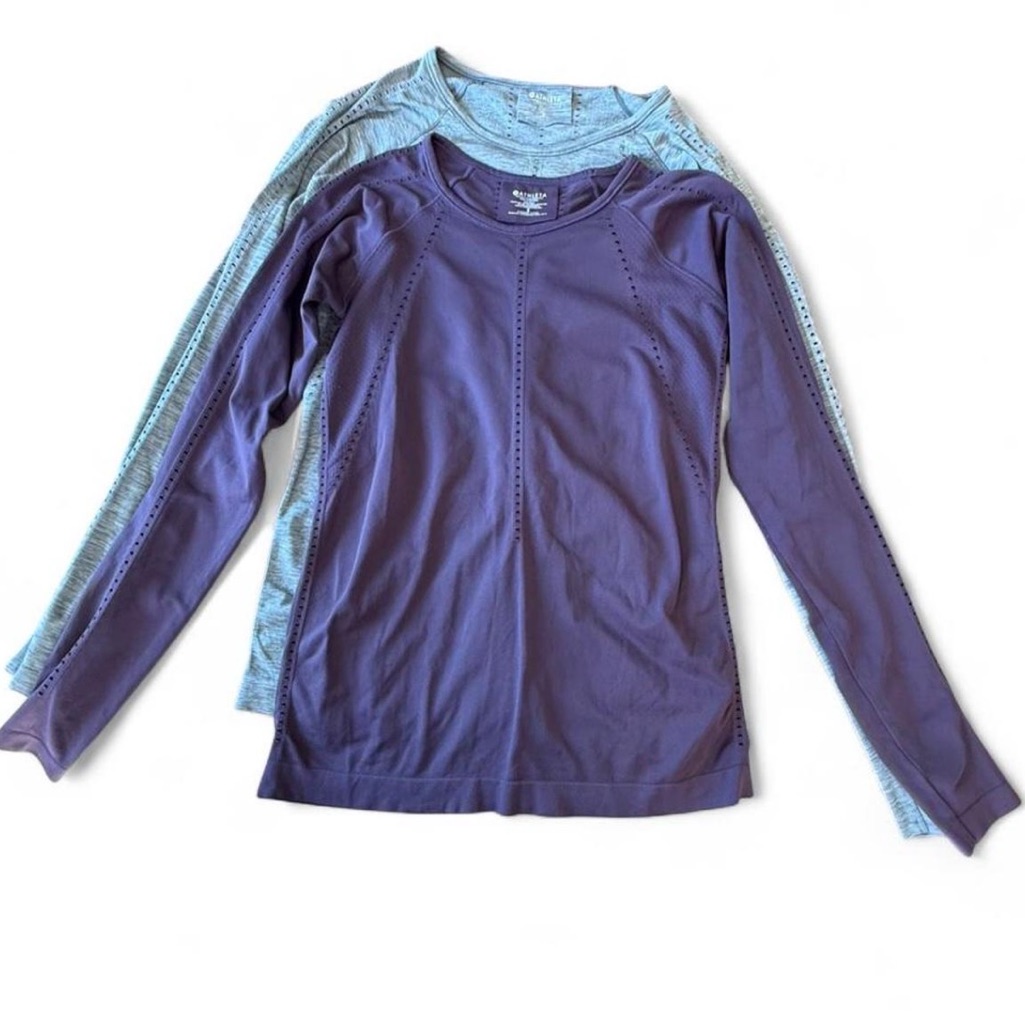Athleta Purple And Gray Active Tops